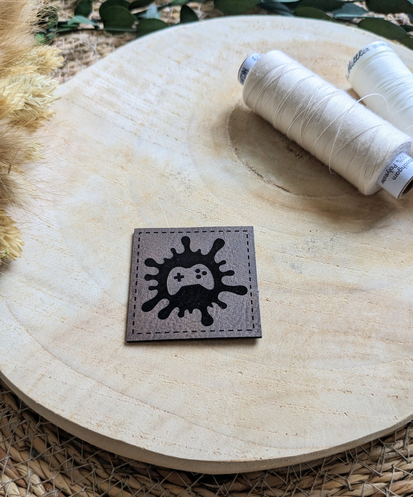 Kunstlederlabel Gaming