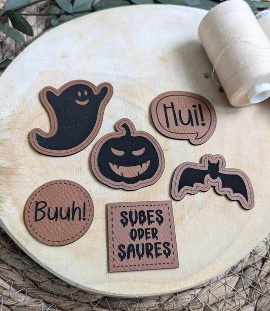 Kunstlederlabel Halloween