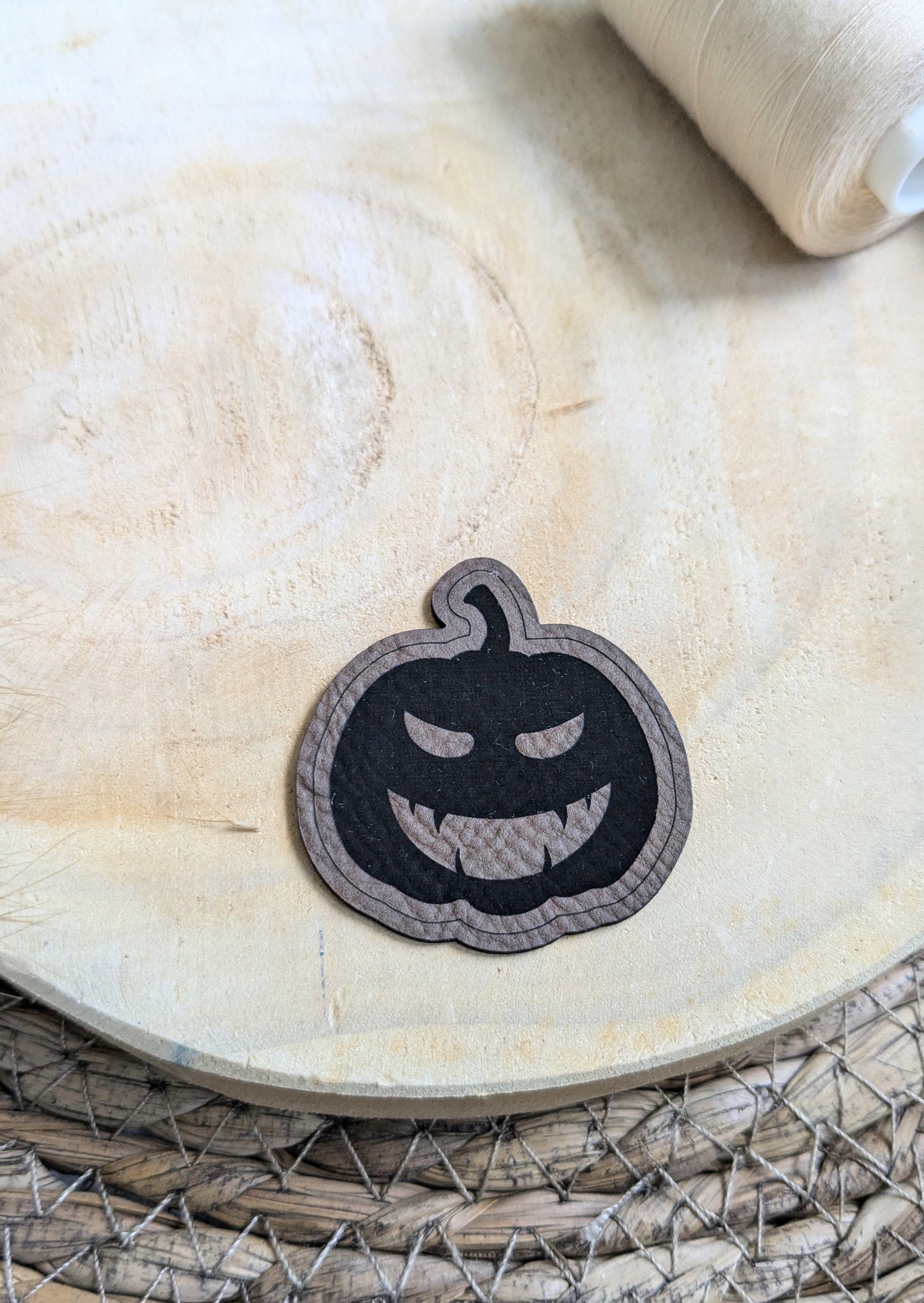 Kunstlederlabel Halloween