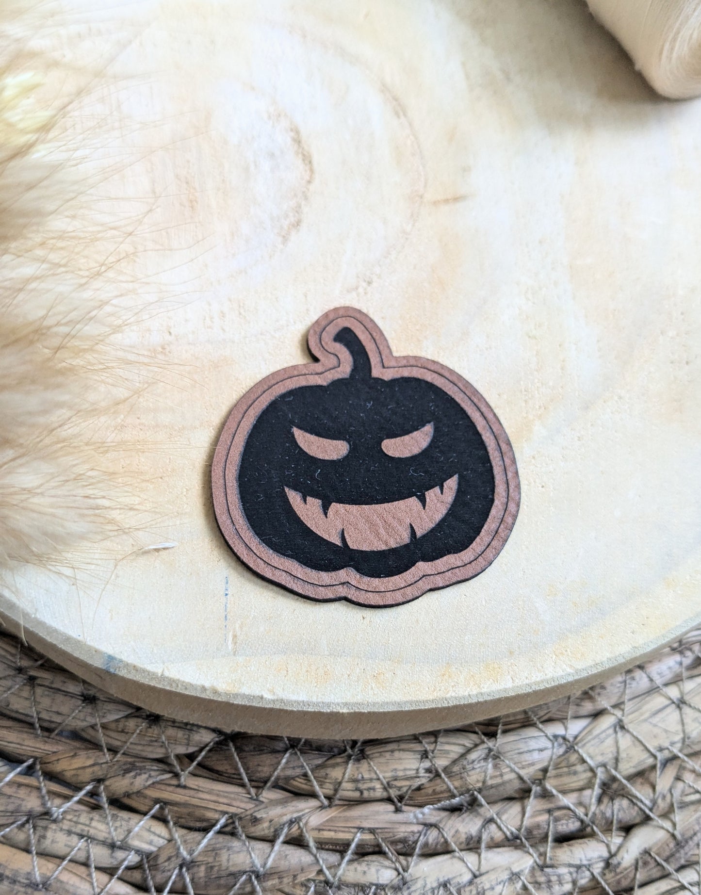 Kunstlederlabel Halloween