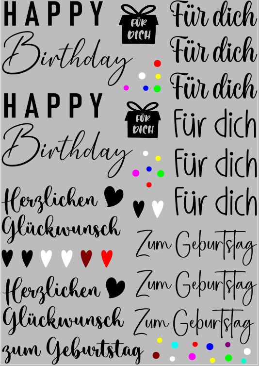 Geburtstag Vorbestellung