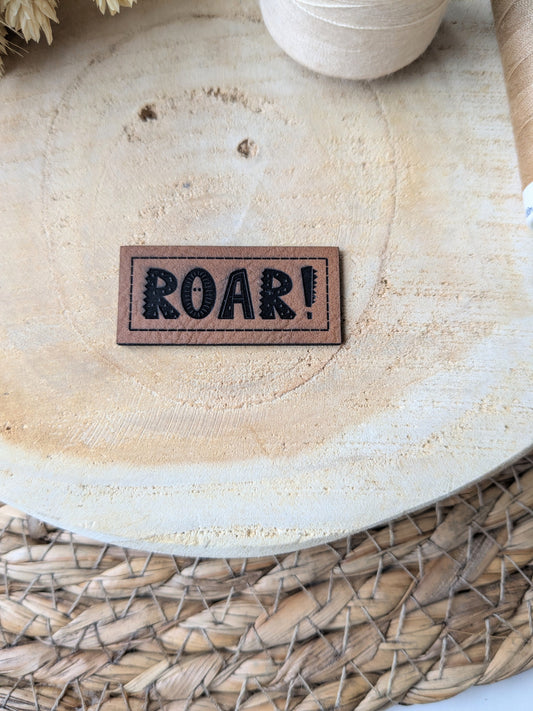Kunstlederlabel ROAR!