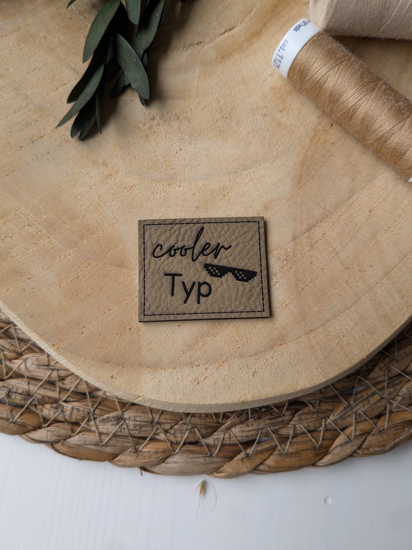 Kunstlederlabel cooler Typ