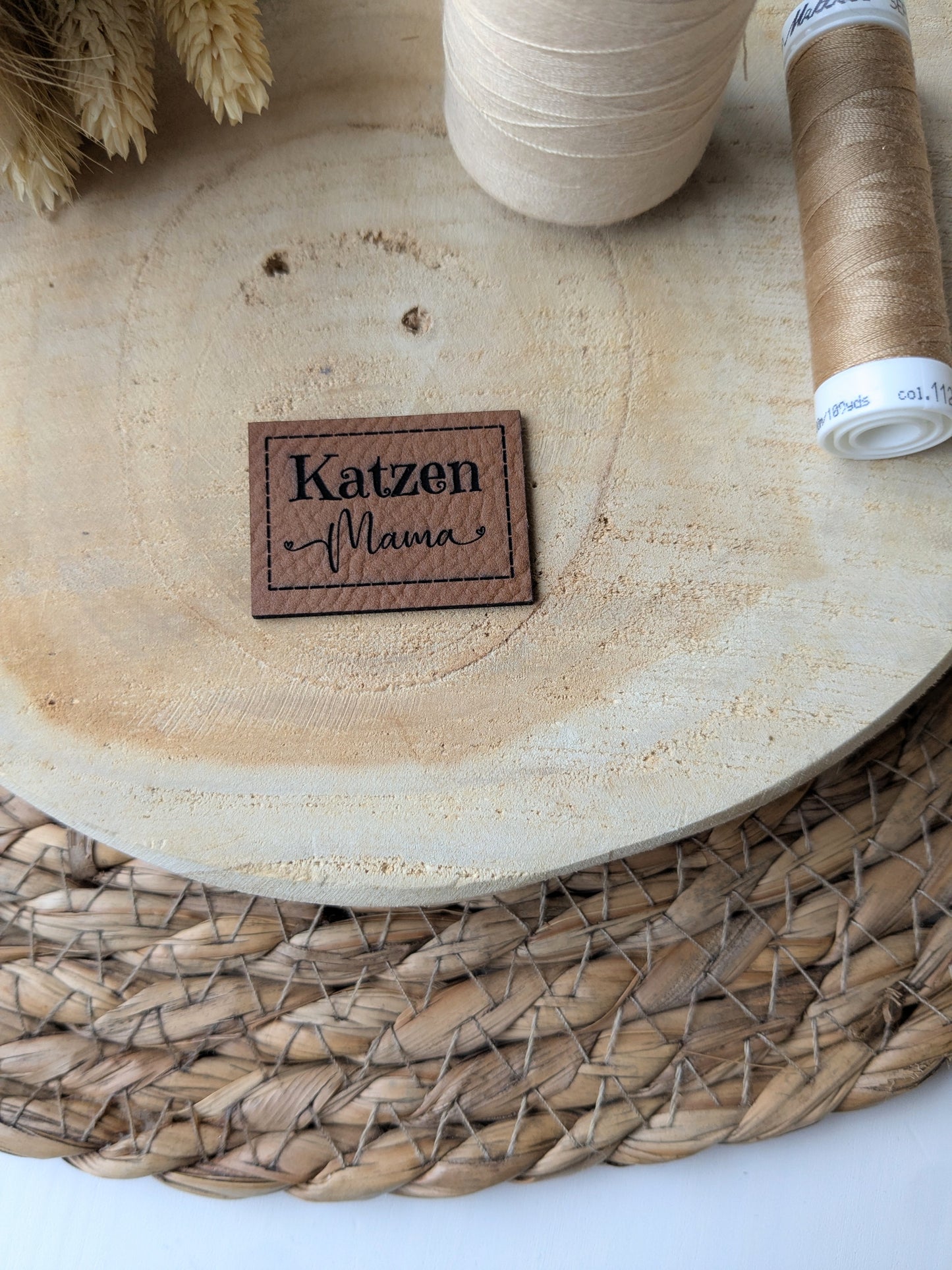 Kunstlederlabel Katzenmama