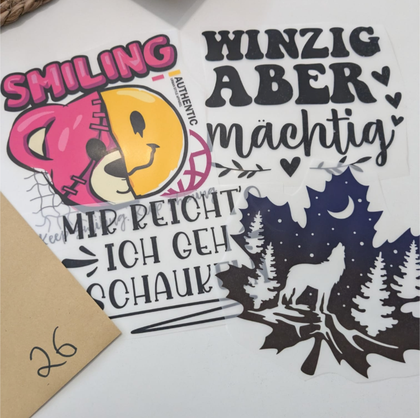 Bügelbildpaket Mittel *Sonderangebot*