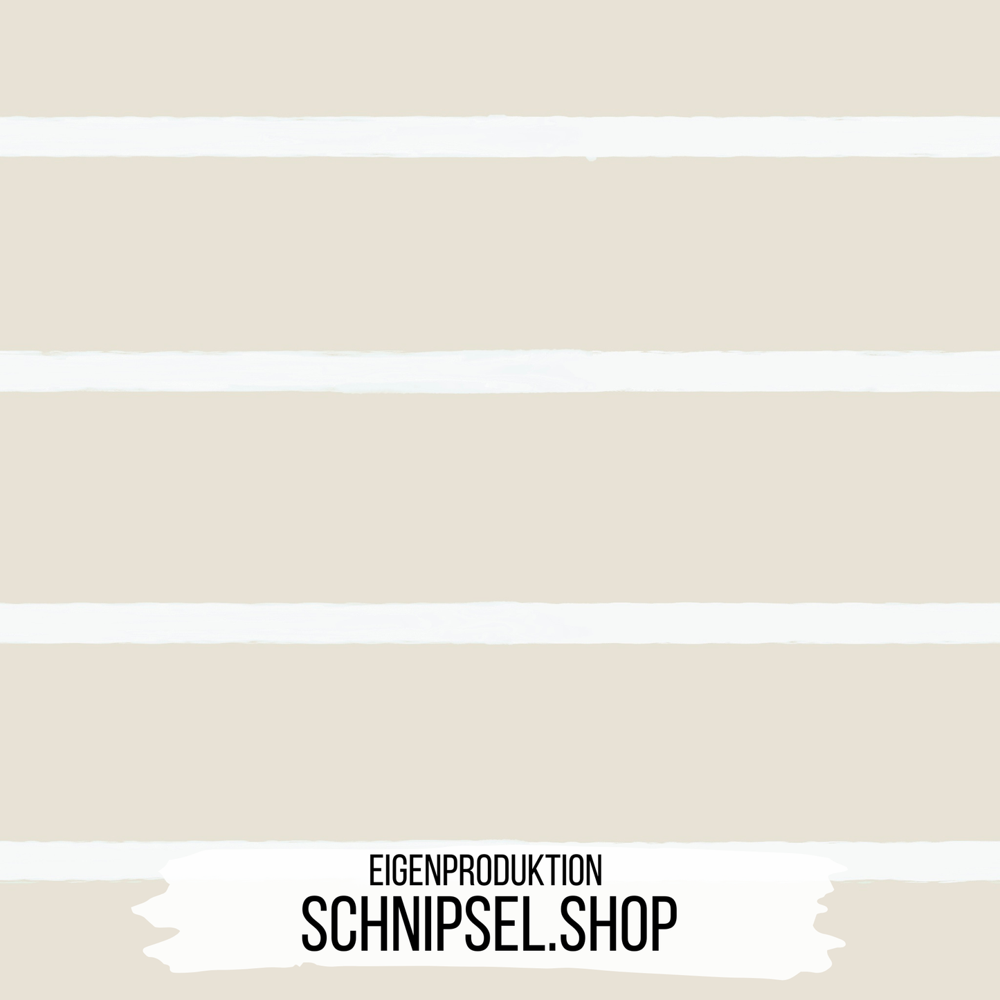 Bio Jersey Streifen Beige