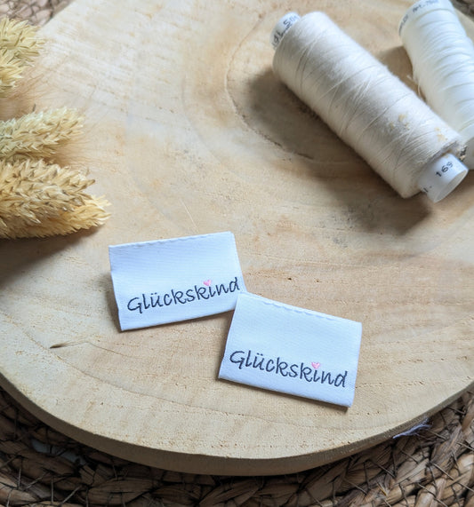 Weblabel Glückskind, 2 Stück